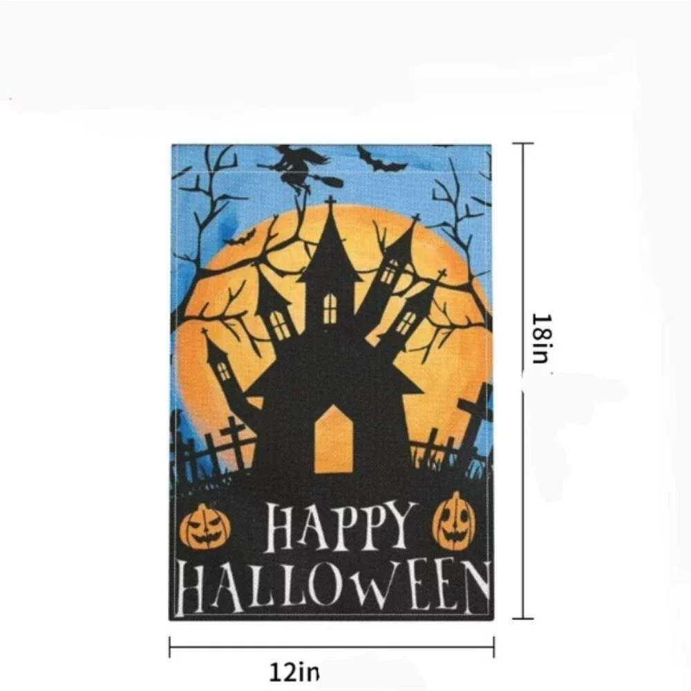 Happy Halloween Garden Flag Silky 12